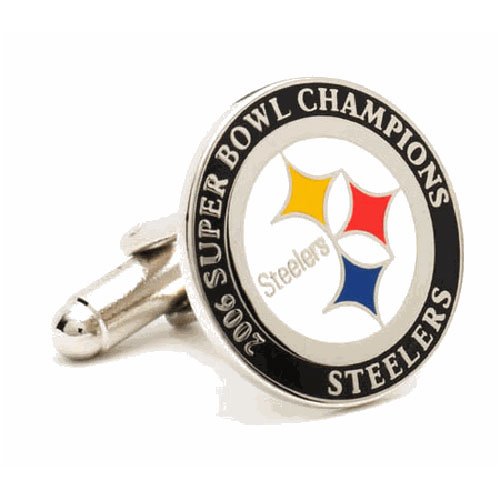 Buy Pittsburgh Steelers Super Bowl Champions NFL Executive Cuff Links - 1 Pair by Cufflinks