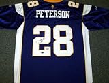 Adrian Peterson Minnesota Vikings NFL Hand Signed Authentic Style Purple Jersey