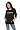 Pittsburgh Penguins Women's Laser Cut 3/4 Sleeve Pullover Hoodie - by Alyssa Milano - Extra Small
