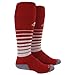adidas Unisex Team Speed Soccer OTC Sock (1-Pair), University Red/White, 9-13