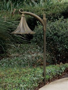 Hanover Lantern 6309VCP Terralight Chanticleer Series Scalloped Cap Path Light  Verde Copper