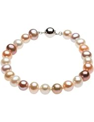 Freshwater Cultured Multi-Color Pearl Strand in Sterling Silver