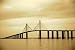 Skyway Bridge in Tampa, Florida - 24W x 16H - Peel and Stick Wall Decal by Wallmonkeys