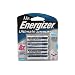 Energizer L91BP-4 AA Lithium Batteries (4-Pack)