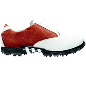 NEW adidas adiPure Motion Men's Leather Waterproof Golf Shoe - 10M White/Brown