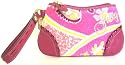 Juicy Couture Martinique Multi Pink Terry Signature Wristlet Bag