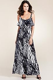 Per Una Frill Zebra Print Maxi Dress