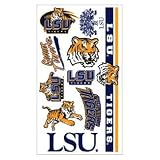 Louisiana State Tigers Temporary Tattoos Set (Set of 6 Sheets)