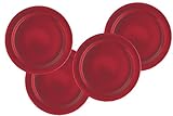 IMAGE OF Emile Henry 11-inch Dinner Plates, Set of 4, Cerise
