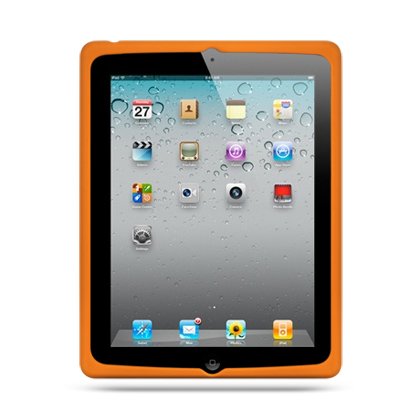 Orange Gel Skin Case Rubberized Soft Silicone 