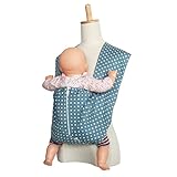 tacmamy(タックマミー) 抱っこひも 綿100％ヴィンテージドット (XS, インディゴブルー)