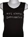 Girls Tank Shirt Black Gymnastics with Crystal Design "Eat, Sleep, Gymnastics"
