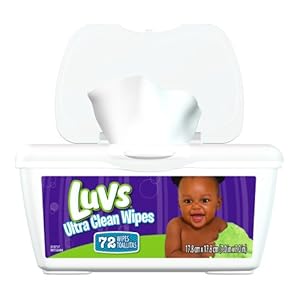 Luvs Ultra Clean Wipes Tub 72 Count (Pack of 8)