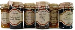 Confitures a l'Ancienne Andresy Jam Assortmentof 6 Fruit Jams- Mandarin, Morello Cherry, Wild Blueberry, Fig, Mirabelle Plum, Blackcurrant