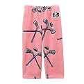 Toddler Girls Grandma Pants Hockey Pajama Pants - Pink