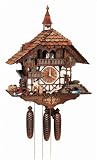 buy cheap price Schneider Black Forest Chalet with Moving Woodchopper, Water Wheel, Wood Saw and Ringing Bell 8TMT 1575/9 - 23.5