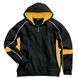 Victory Hooded Sweatshirt, Black/Gold/White