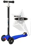 maxi kick Scooter - NAVY BLUE with T-BAR Steering. Winner of the Oppenheim Gold and Platinum Seal Awards 2009