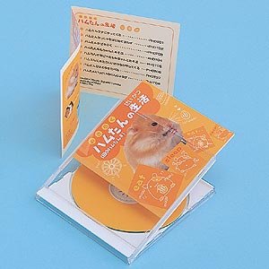 【SANWASUPPLY】歌詞カードに最適、インクジェットCD・DVDケースカード（10シート・光沢） JP-INDGK2