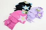 Disney Fairies Tinker Bell Girls Fleece Winter Scarf Mittens Hat 3 Pc