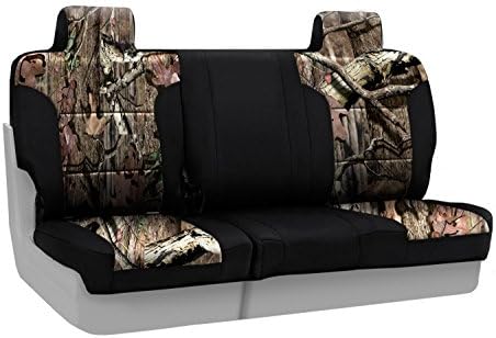 Coverking Custom Fit Front 60/40 Bench Seat Cover for Select Chevrolet Blazer Models - Neoprene (Mossy Oak Break Up Infinity Camo with Black Sides)