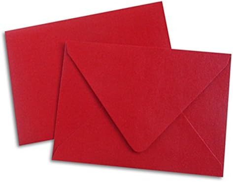 Metallic Red Gift Card Envelopes - 25 Pack
