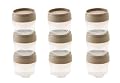 Mini Condiment Container with Taupe Lid (Set of 9)