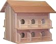 M-12Dp Cedar 12 Room Deluxe Birdhouse
