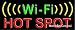 Wi-Fi Hot Spot Neon Sign - 10650