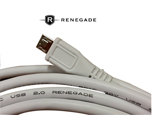 Renegade Cases - New Universal POWER SERIES 10 Foot Extra Long Micro USB 2.0 Data Charging Cable for Samsung Motorola HTC LG Smart Phones