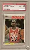 1987 Fleer Chicago Bulls Michael Jordan PSA 8 Basketball Card #59
