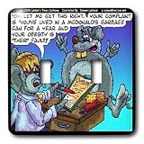 Londons Times Funny Animals Cartoons - McDonald s Mouse Law Suit - Light Switch Covers - double toggle switch