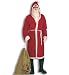 Weihnachtsmann Kostüm Nikolausset Nikolaus Set Mantel 3-tlg. mit Bart und Gürtel Gr 56