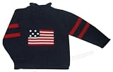 American Flag Roll Neck Sweater