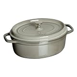 Staub 5 Quart Oval Cocotte, Graphite Grey