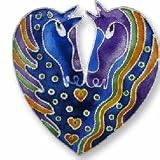 Clearly Charming Horse Lovers Sterling Silver and Enamel Pin