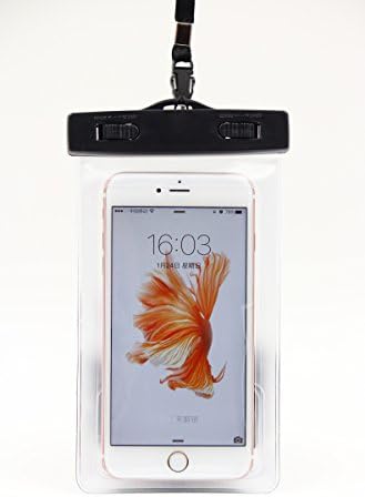 JAYHU Universal Waterproof Case,Cell Phone Dry Bag for iPhone 6S/6/6S Plus/ Samsung Note 5/4.Best Water Proof,Dust Dirt Proof,Snow proof Pouch for Cell Phone up to 6 inches B1(Transparent)