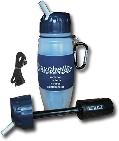 Seychelle EXTREME Water Bottle filters Contaminants, Radiation, Viruses and Bacteria