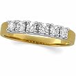 14K Two-Tone Gold Diamond Anniversary Band - 0.30 Ct.