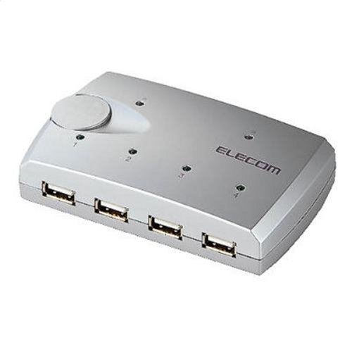 ELECOM USB�n�u�����ؑ֊� USH2-24SSV