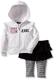 Calvin Klein Baby-Girls Infant Hooded Top With Skegging
