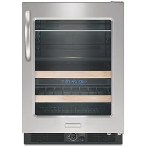 KitchenAid Architect Series II : KBCS24RSBS 24in Under-the-Counter Wine Storage 22 bottle capacity