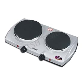 ORBIT Twin Double Electric Hob 2250W Hotplate-Stainless Steel