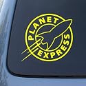 PLANET EXPRESS - Futurama - Vinyl Decal Sticker #A1458 | Vinyl Color: Yellow