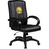 Home Office Chair with NBA Logo Panel Team: Golden State Warriors