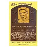 Rube Marquard Autographed Baseball HOF Plaque
