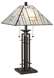 Franklin Iron Works® Wrought Iron Tiffany-Style Table Lamp