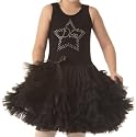 POPATU - Black Petti Dress with Black Ruffles
