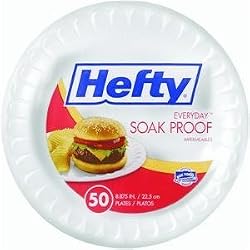 Pactiv Corp 08850 Hefty Foam Plate