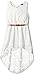 My Michelle Girls' Crochet Hi Low Bow Back Dress with Keyhole and Belt